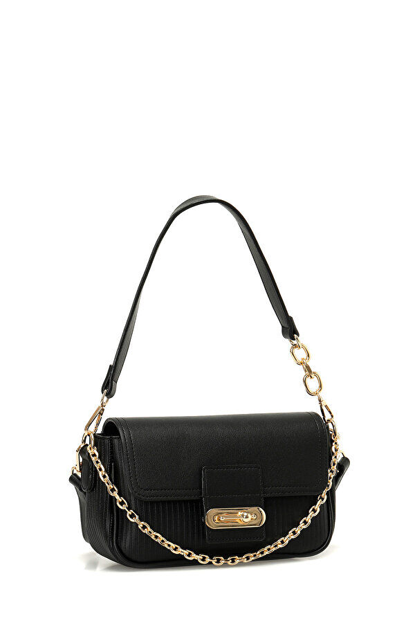 Women's shoulder bag decorated with a chain - 6