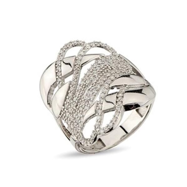 Women's Silver Ring with Flaring Design - 1