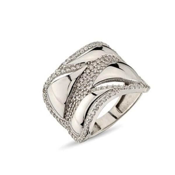 Women's Silver Ring with Mesmeric Design - 1