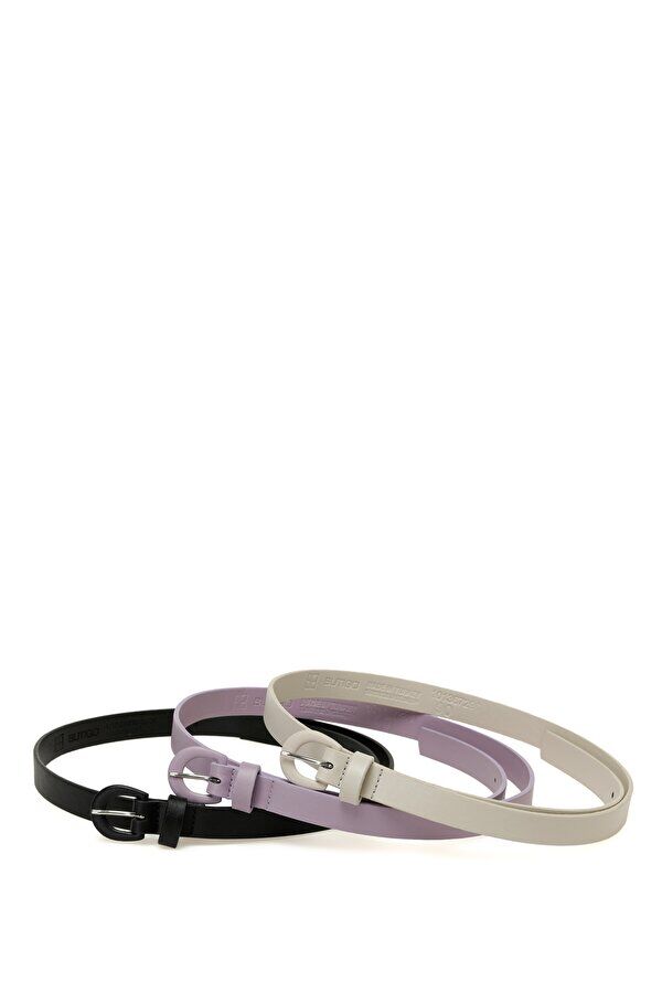 Women's thin belt in several colors - 3 PCS - 1