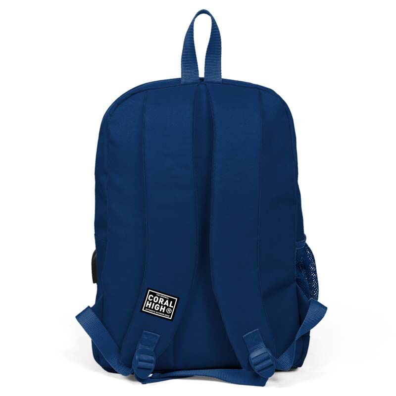 Yaygan Coral High Backpack with USB and Aux Sockets - 3