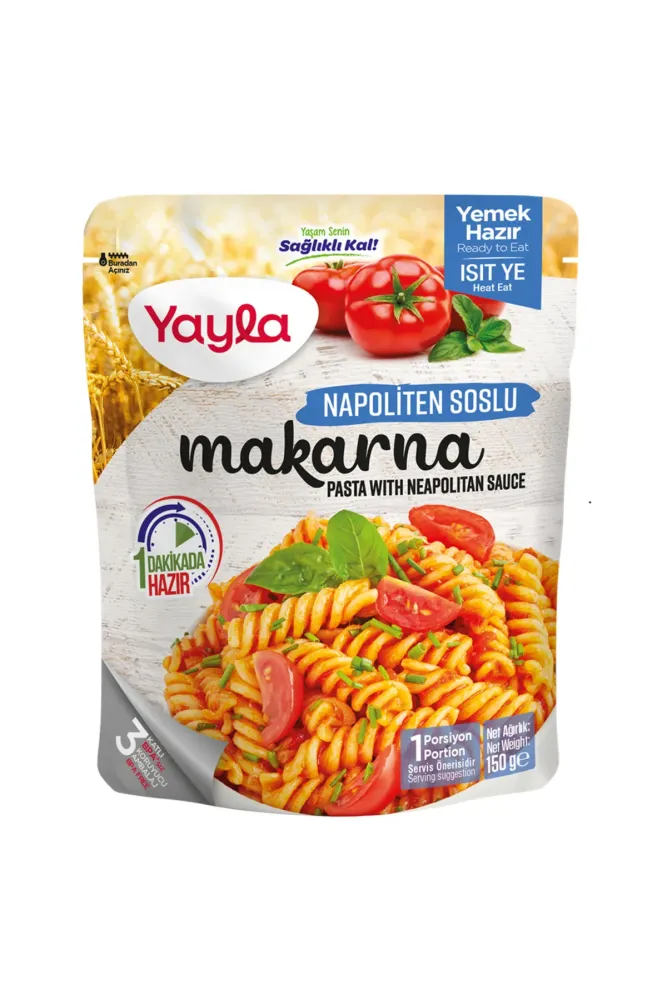 Yayla Yemek Hazır Napoliten Soslu Makarna 150 gr - 1