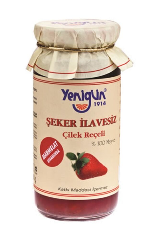 Yenigün Şeker İlavesiz Çilek Reçeli 290 G - 1